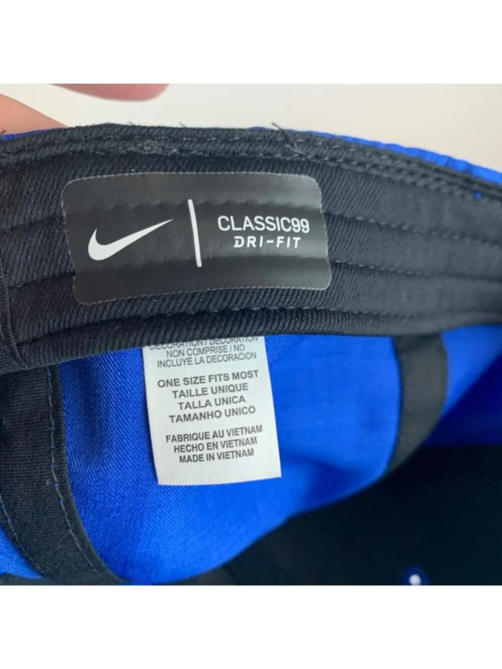 Duke Blue Devils NCAA Blue Nike Classic99 Stretch Fitted Hat Mens One Size New